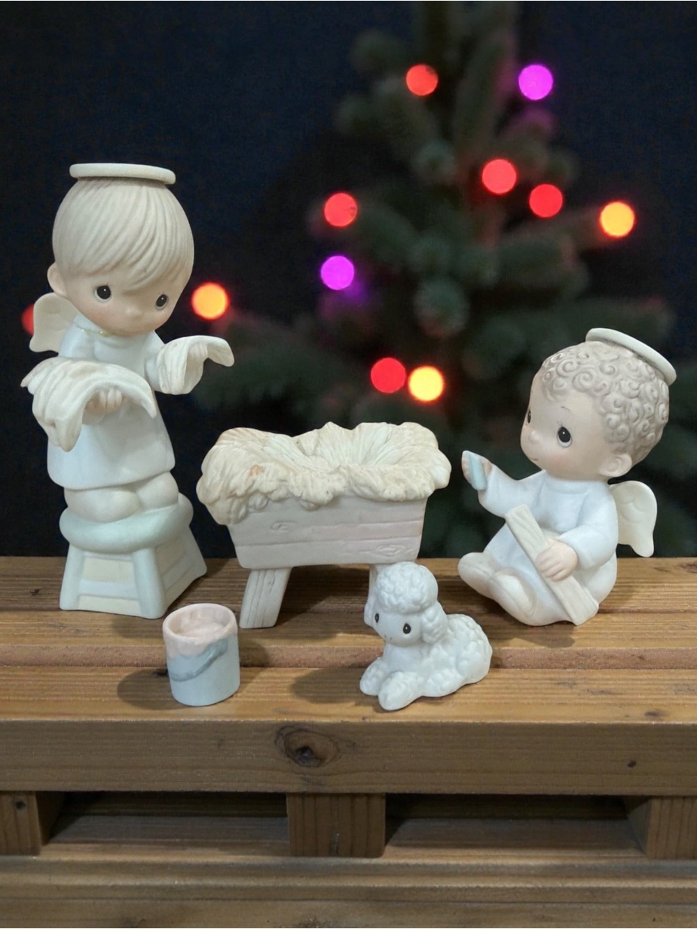 Precious Moments Nativity Figurine Set - Prepare Ye The Way of The Lord